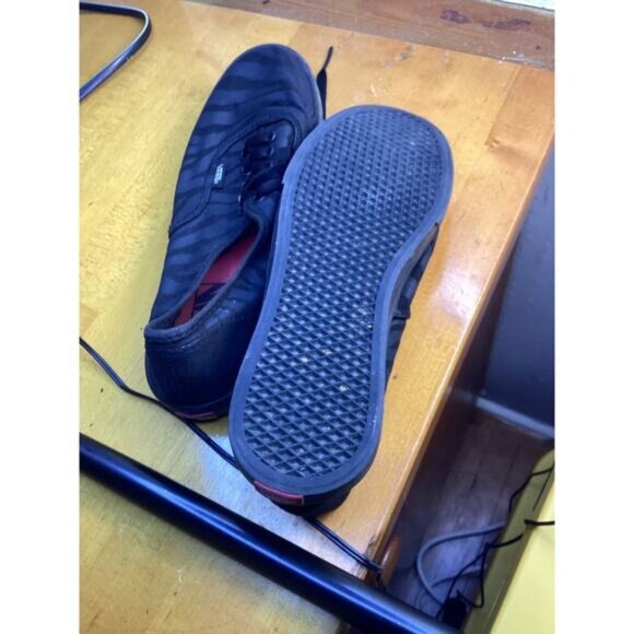 Preppy Streetwear Coquette Utility Vans Sneakers Men’s Black Shoes Size 6 - Picture 4 of 5